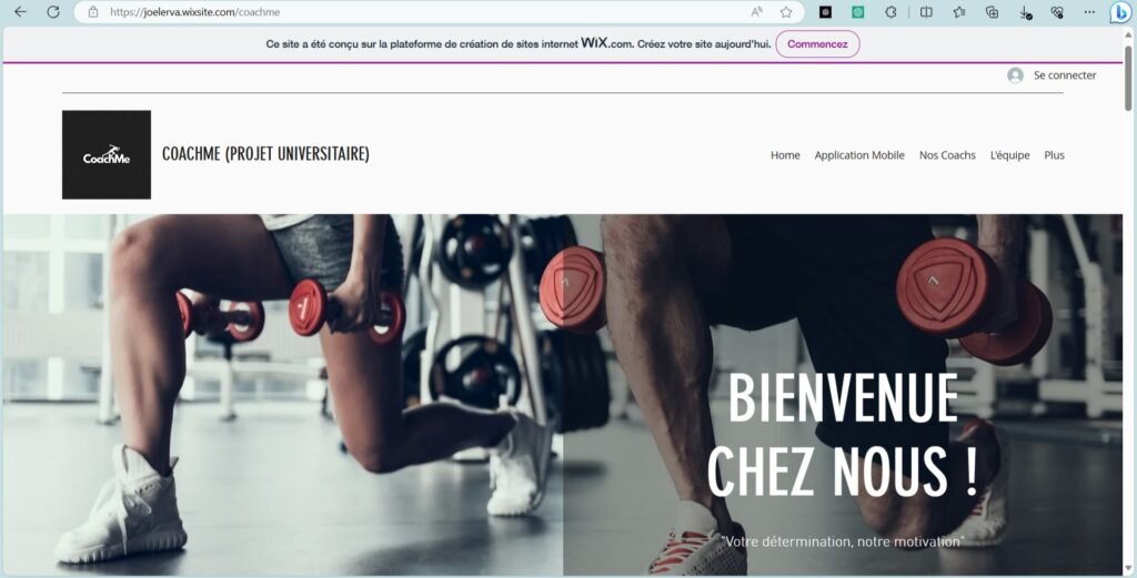 Image du SIte internet CoachMe !